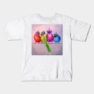 Friends parrots Kids T-Shirt